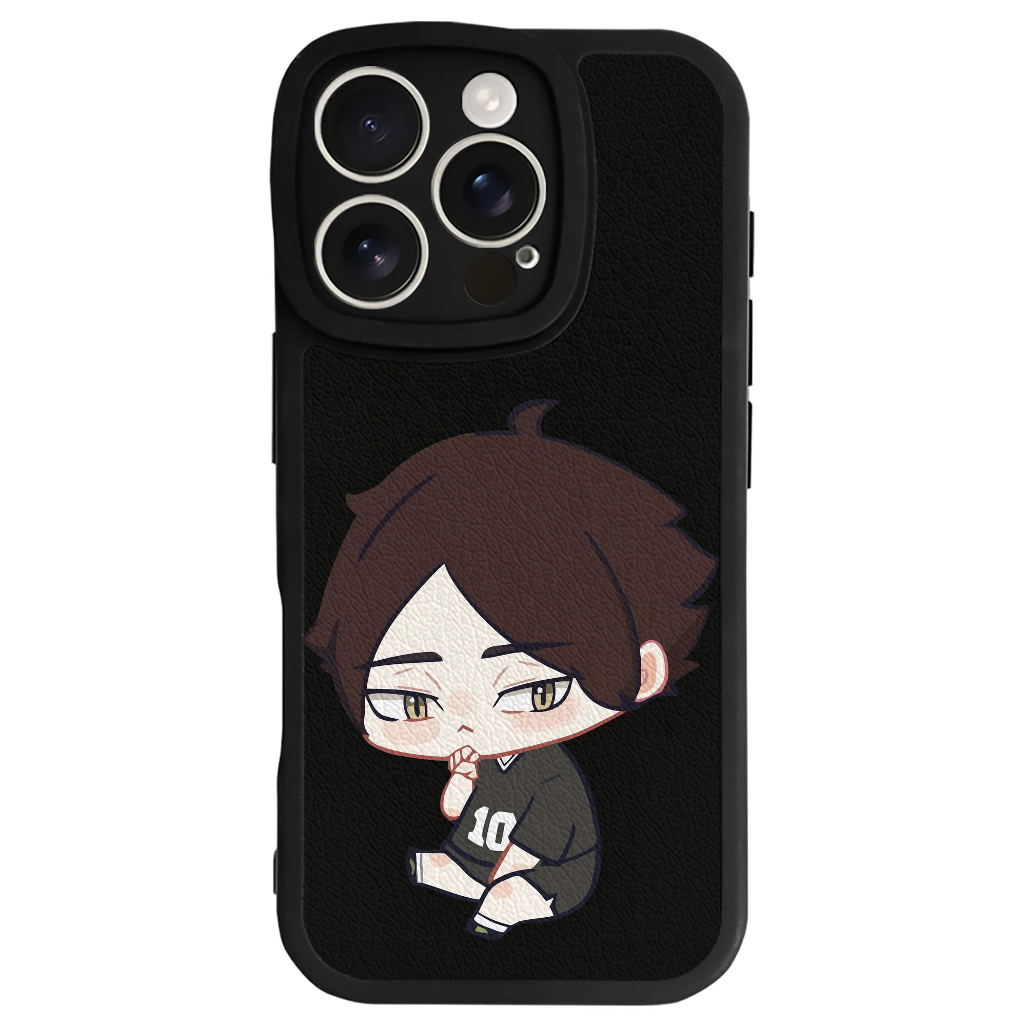 （画像用） ハイキュー!! Haikyu!! 【iPhone 16シリーズ対応】シリコンスマホケース（レザー調） 材質：シリコン